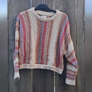 Billabong Rustic Striped Sweater - Red, Blue, Cream
